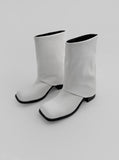 1099 Layered Middle Boots (6 cm)
