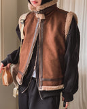 Boucle One Buckle Mustang Vest