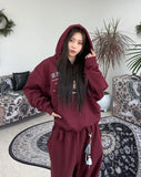 Heads Eagle Print Hoodie