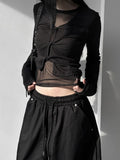 T-Din Twisted V-Neck Tee