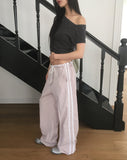 Boheme Stud One Off-Shoulder Pigment Short Sleeve T-Shirt