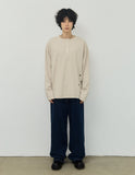 VINTAGE OF STAR Henley Neck Long Sleeve T-Shirt