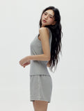 W 3-part Sweat Piping Shorts