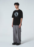 HEM BUTTON UTILITY CARGO NYLON PANTS