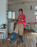 Match two-way cargo wide pants