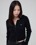 Hachi ribbed zip-up cardigan