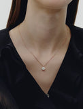 Essence Silver Moissanite Floria Necklace