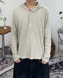 Haraine Waffle Crop Hoodie