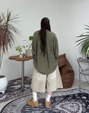 Pino Washed Banding Bermuda Pants