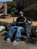 Relaxed Air Balloon Denim Pants