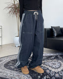 Bolden Stitch Banding Denim Pants