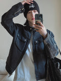 Wild biker denim jacket