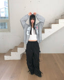 Merby Dot Ribbon Banding Strap Cutout Training Long Pants