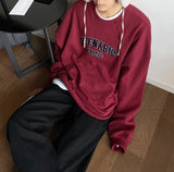 Mali Dark Red Lettering Sweatshirt