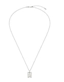 [Premium Plating] Volume Square AB(W) H BAR Necklace L