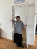 [unisex] Vults Vintage Over Check Hood Shirt