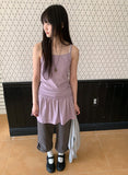 Garta Shirring Layered Sleeveless One Piece