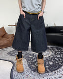 Beto Non-Faded Raw Bermuda Pants