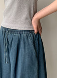 [unisex] Hotem Cool Banding Denim Bermuda Pants