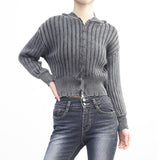 Metal Damage Hood Zip-up