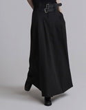 Deer long pleats skirt