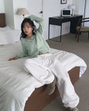 Ruwan Soft Angora Square Neck Knit Cardigan