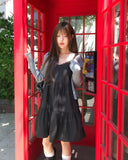 Mode Ribbed Open Frill Cardigan