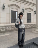 Fron shoulder slit knit