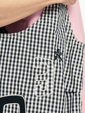 1993 Nylon Applique Check Tote Bag