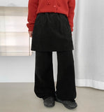 [BAONHAUS] Ricotts Banding Corduroy Skirt Pants