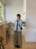 Yokone Fleece Flower Collar Jacket