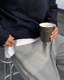 Corduroy pleats pants
