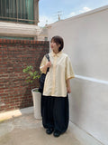 [unisex] Rimel Color Summer Over Short Sleeve Shirt