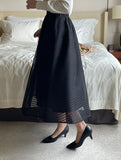 Leburne Punching Lace Banding Skirt