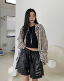 Scuz seersucker check shirt