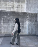 Renpi washed wide denim pants