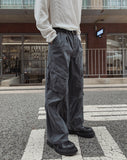 Forty Pigment Pintuck Wide Cargo Pants