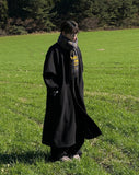 Urban oversize long balmacan coat