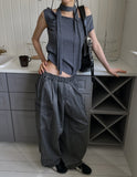 [Planned Product] Summer Pigment Strap Cargo Balloon Pants
