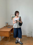 Metb Layered Check Sleeveless Blouse