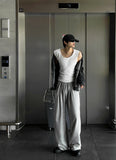 One Tuck Wide Pants