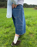 Shataka Carpenter Half Denim Pants