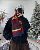 Reneil Wool Stripe Muffler