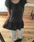 [Layered Look] Yuu Tiered Ribbon Puff One Piece