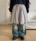 Deanb parachute wide denim pants