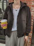 Cosid Rivet Denim Hood Zip-Up