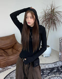 Roadin Ribbed Knit Hoodie