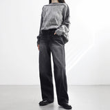 Hanne Black Denim Washing Denim Pants