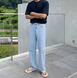 Meltz Semi-Wide Denim Pants