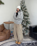 Vence High Neck Crop Hood Zip-Up